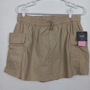 Grayson Threads Skort Shorts Womens Medium Beige Nylon Activewear Hello Gorgeous